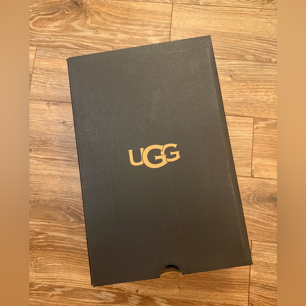 UGG Black and Tan Shoe Box
